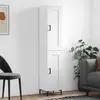 Image de vidaXL Highboard blanc 34,5x34x180 cm Bois composite