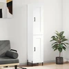 Image de vidaXL Highboard blanc 34,5x34x180 cm Bois composite