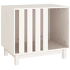 Image de vidaXL Niche pour chien Blanc 70x50x62 cm Pin massif