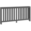 Image de vidaXL Habillage de radiateur Gris 169x19x84 cm Pin massif