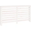 Image de vidaXL Habillage de radiateur Blanc 153x19x84 cm Pin massif