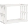 Image de vidaXL Étagère pour bois de chauffage d'extérieur Blanc 108x52x74 cm Pin massif