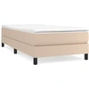 Image de vidaXL Lit Boxspring avec matelas Cappuccino-Brun 90x200cm simili-cuir