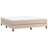 Image de vidaXL Lit boxspring matelas cappuccino brun 180x200 cm similicuir