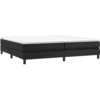 Image de vidaXL Lit boxspring avec matelas noir 200x200 cm similicuir