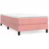 Image de vidaXL Lit boxspring avec matelas rose 80x200 cm velours
