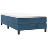 Image de vidaXL Lit boxspring avec matelas bleu foncé 90x200 cm velours