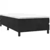 Image de vidaXL Lit boxspring avec matelas noir 100x200 cm velours