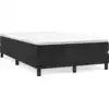Image de vidaXL Lit boxspring avec matelas noir 120x200 cm velours