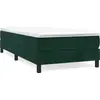 Image de vidaXL Lit boxspring avec matelas vert foncé 120x200 cm velours