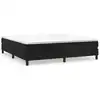 Image de vidaXL Lit boxspring avec matelas noir 180x200 cm velours
