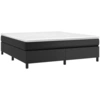 Image de vidaXL Lit boxspring avec matelas noir 160x200 cm similicuir
