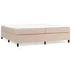 Image de vidaXL Lit Boxspring Matelas Marron Cappuccino 200x200cm Similicuir