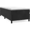Image de vidaXL Lit boxspring avec matelas noir 80x200 cm velours