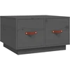 Image de vidaXL Table basse Gris 60x53x35 cm Pin massif