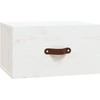 Image de vidaXL Table de nuit murale blanche 40x29,5x22 cm