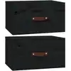 Image de vidaXL Tables de chevet murales 2 pcs. noir 40x29,5x22 cm