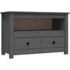 Image de vidaXL Armoire TV Gris 79x35x52 cm Pin massif