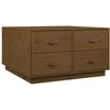 Image de vidaXL Table basse marron miel 80x80x45 cm pin massif