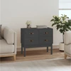 Image de vidaXL Armoire console Gris 90x40x78 cm Pin massif