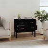 Image de vidaXL Armoire console noir 90x40x78 cm pin massif