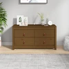 Image de vidaXL Armoire d'appoint brun miel 100x40x54 cm Pin massif