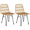 Image de vidaXL Chaises de jardin 2 pcs. 48x62x84 cm rotin PE