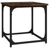 Image de vidaXL Table d'appoint chêne fumé 40x40x40 cm bois composite