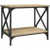 Image de vidaXL Table d'appoint chêne Sonoma 55x38x45 cm Matériau dérivé du bois