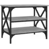 Image de vidaXL Table d'appoint Gris Sonoma 55x38x45 cm Bois composite