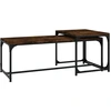 Image de vidaXL Tables basses 2 pcs. Chêne fumé Matériau dérivé du bois