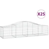 Image de vidaXL Gabions avec arc surélevé 25 pcs. 200x50x40/60 cm Fer galvanisé