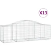Image de vidaXL Gabions avec arc surélevé 13 pcs. 200x50x60/80 cm Fer galvanisé