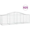 Image de vidaXL Gabions avec arc surélevé 25 pcs. 200x50x60/80 cm Fer galvanisé