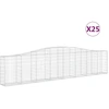 Image de vidaXL Gabions avec arc surélevé 25 pcs. 400x30x80/100cm Fer galvanisé