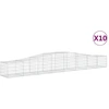 Image de vidaXL Gabions avec arc surélevé 10 pcs. 400x50x40/60cm Fer galvanisé