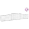 Image de vidaXL Gabions avec arc surélevé 7 pcs. 400x50x60/80cm Fer galvanisé
