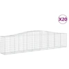 Image de vidaXL Gabions avec arc surélevé 20 pcs. 400x50x80/100cm Fer galvanisé