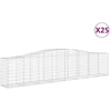 Image de vidaXL Gabions avec arc surélevé 25 pcs. 400x50x80/100cm Fer galvanisé
