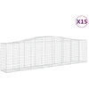 Image de vidaXL Gabions avec arc surélevé 15 pcs 400x50x100/120cm Fer galvanisé