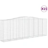 Image de vidaXL Gabions avec arc surélevé 15 pcs 400x50x140/160cm Fer galvanisé