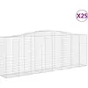 Image de vidaXL Gabions avec arc surélevé 25 pcs 400x50x140/160cm Fer galvanisé
