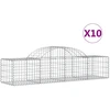 Image de vidaXL Gabions avec arc surélevé 10 pcs. 200x50x40/60 cm Fer galvanisé