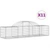 Image de vidaXL Gabions avec arc surélevé 11 pcs. 200x50x40/60 cm Fer galvanisé