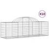 Image de vidaXL Gabions avec arc surélevé 10 pcs. 200x50x60/80 cm Fer galvanisé