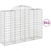 Image de vidaXL Gabions avec arc surélevé 11pcs. 200x50x140/160cm Fer galvanisé