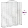 Image de vidaXL Gabions avec arc surélevé 11pcs. 200x50x220/240cm Fer galvanisé
