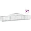 Image de vidaXL Gabions avec arc surélevé 7 pcs. 300x50x40/60 cm Fer galvanisé