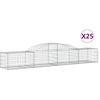 Image de vidaXL Gabions avec arc surélevé 25 pcs. 300x50x40/60 cm Fer galvanisé