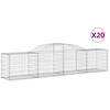 Image de vidaXL Gabions avec arc surélevé 20 pcs. 300x50x60/80 cm Fer galvanisé